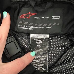 Alpinestars Black Kids Racer Pants